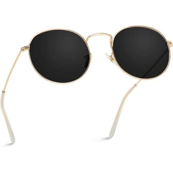 WearMe Pro Round Reflective Sunglasses Polarized UV Protection Trendy Style - Picture 2 of 7